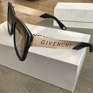 Givenchy rubber black gold sunglasses Unisex Brand new original box